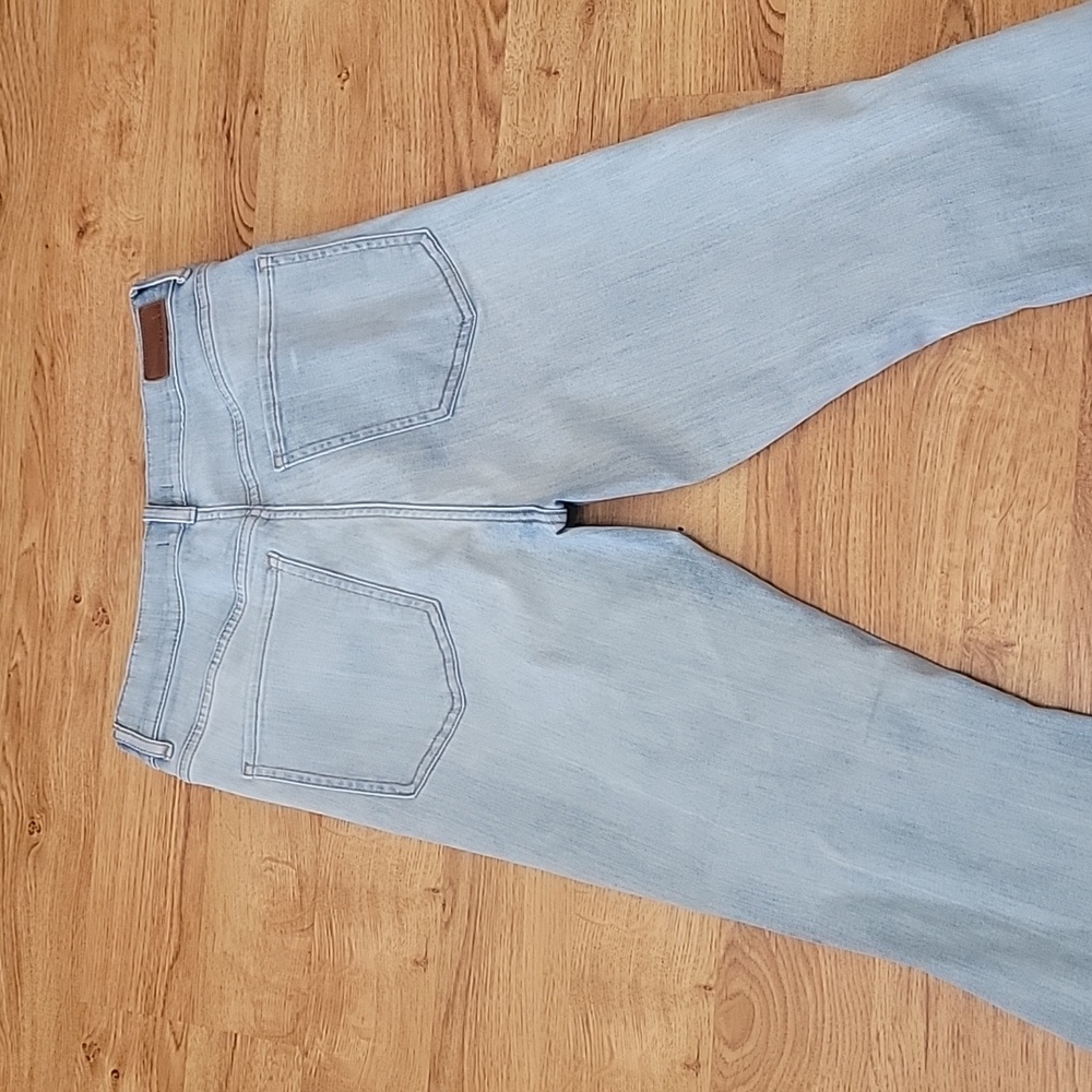 Express Light Blue Slim Super High Rise Jeans Size 6 - Picture 7 of 10